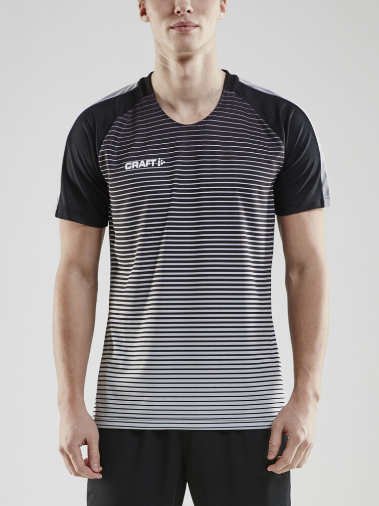 Craft Pro Control Stripe Jersey M - Black/Platinum [999920] / XS