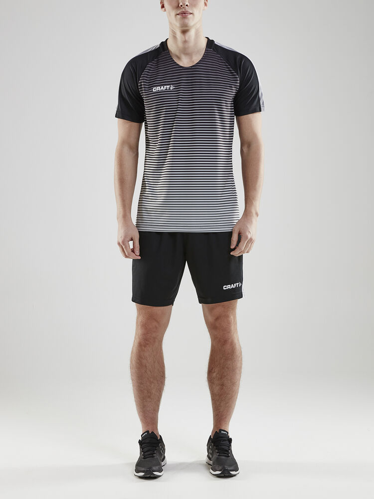 Craft Pro Control Stripe Jersey M - Black/Platinum [999920] / XS