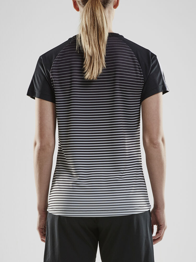 Craft Pro Control Stripe Jersey W - Black/Platinum [999920] / XS