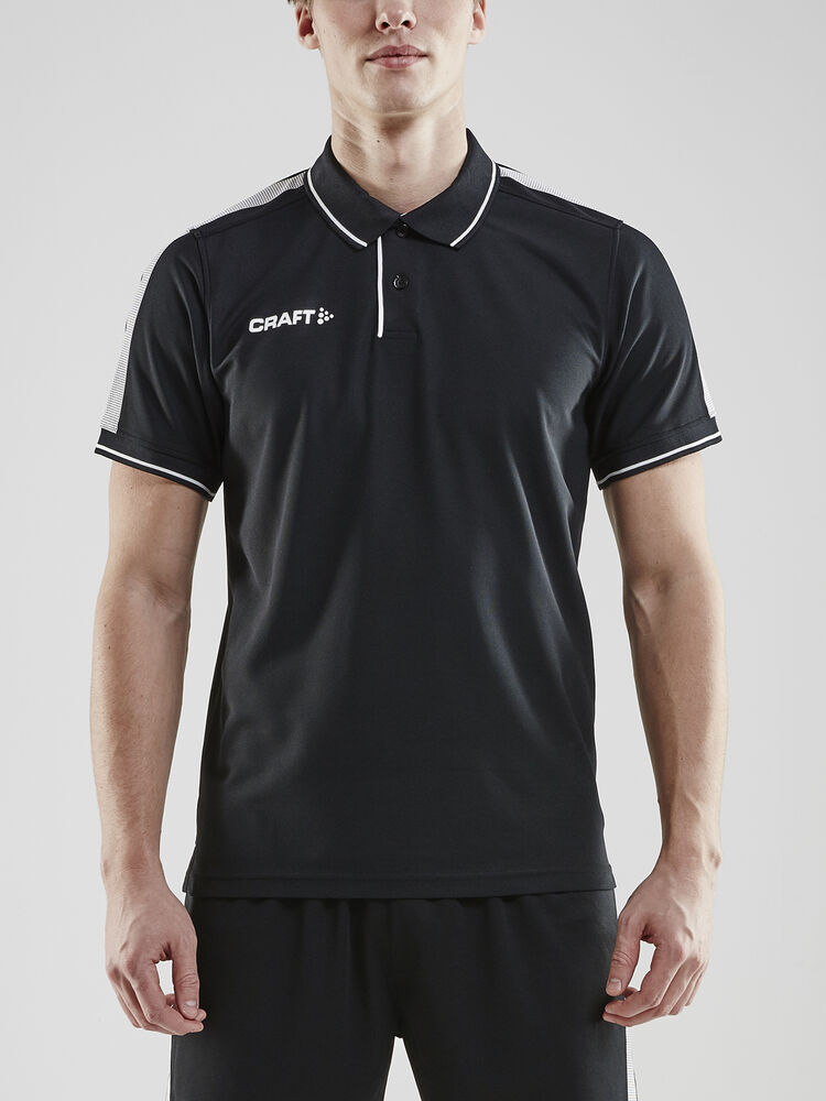 Craft Pro Control Poloshirt M - Black/White AW25 [999900] / XS