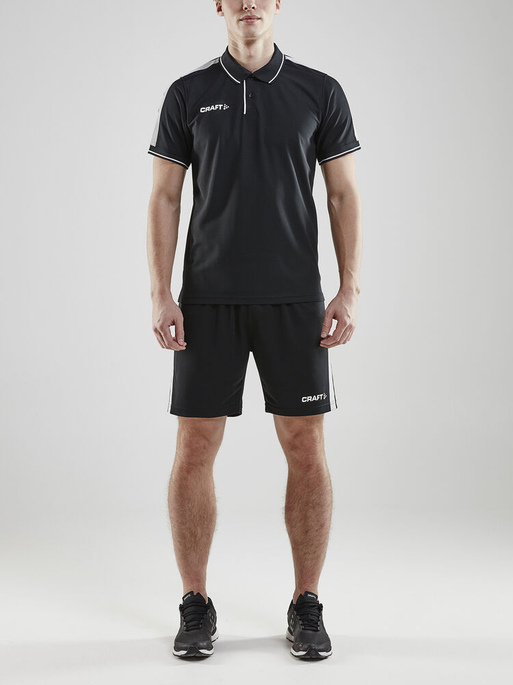 Craft Pro Control Poloshirt M - Black/White AW25 [999900] / XS
