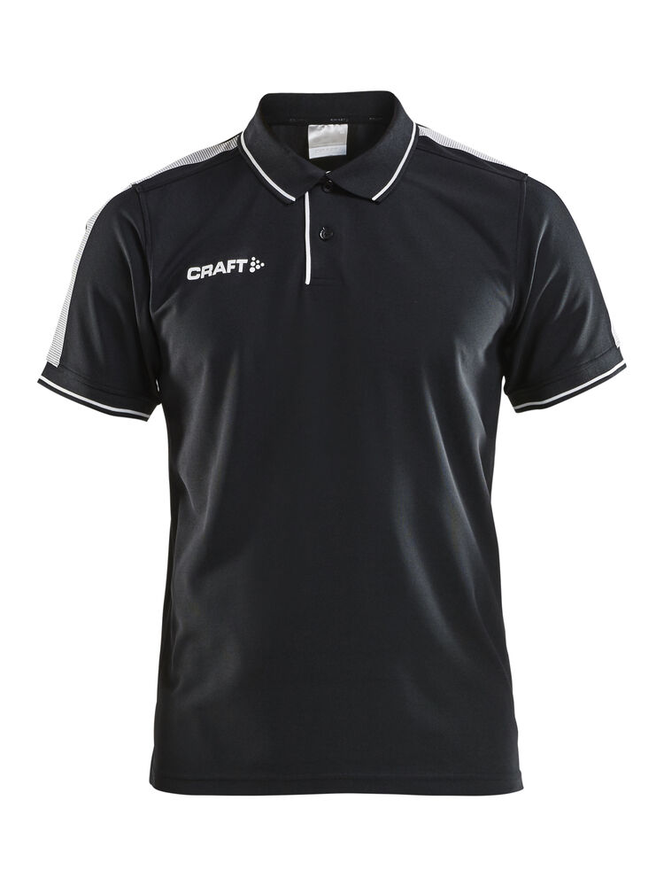 Craft Pro Control Poloshirt M - Black/White AW25 [999900] / XS