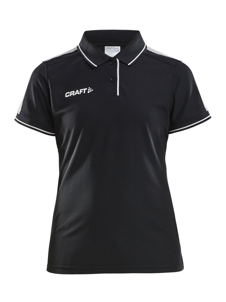 Craft Pro Control Poloshirt W - Black/White AW25 [999900] / XS