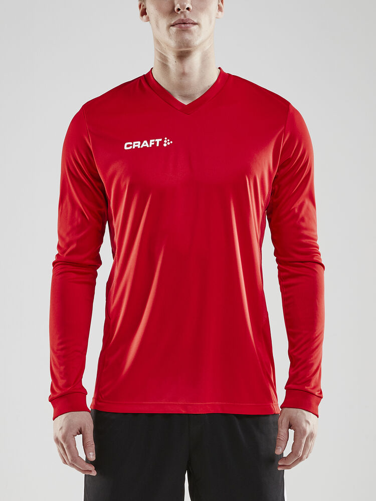Craft Squad Go Jersey Solid Ls M - Bright Red [1430] / XS