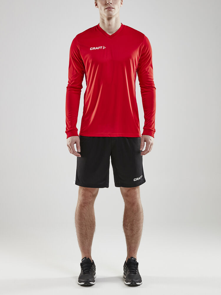 Craft Squad Go Jersey Solid Ls M - Bright Red [1430] / XS