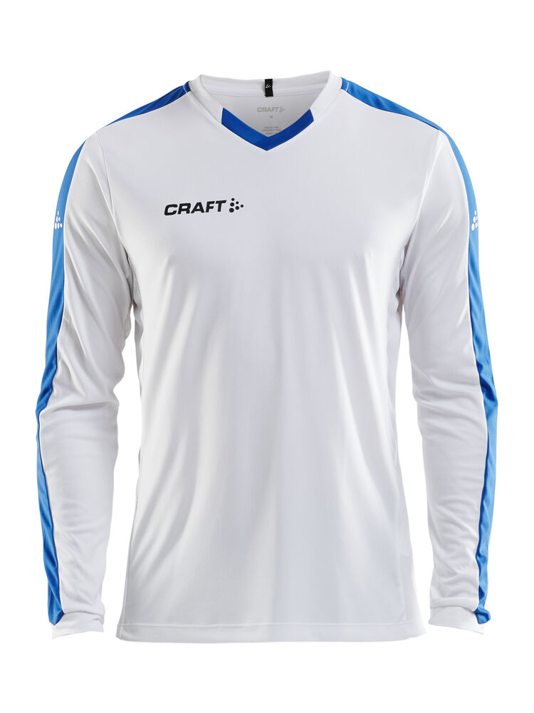 Progress Jersey Contrast LS M, vit/club cobolt från Craft