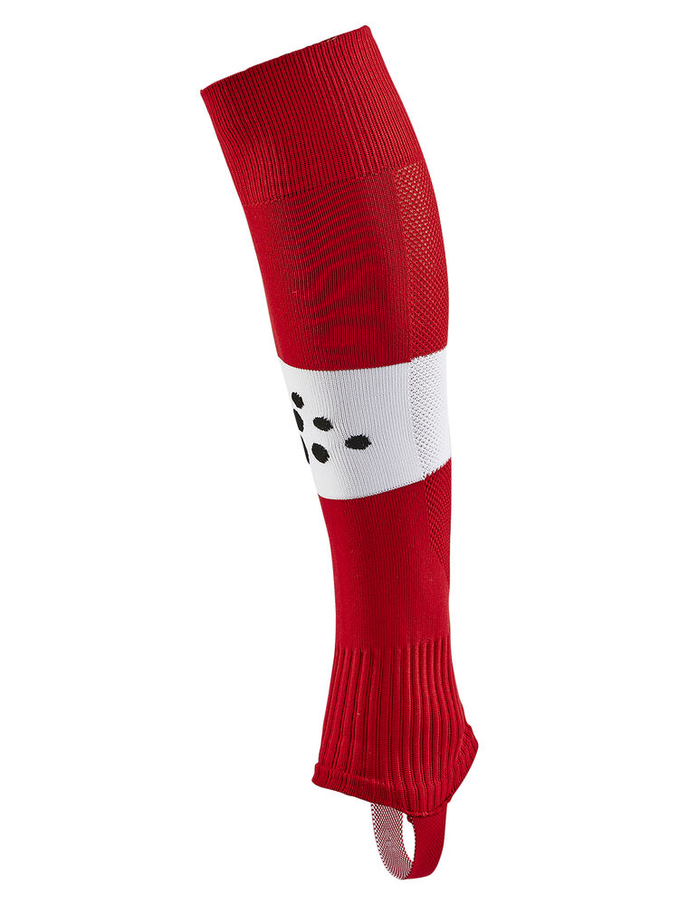 Pro Control Stripe W-O Foot Socks Sr från Craft i Bright red/Vit