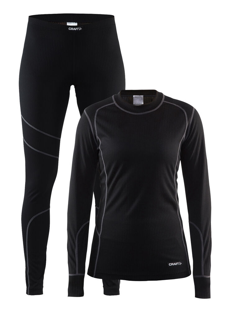 Craft Baselayer Set W - BLACK-GRANITE [999985] / XS