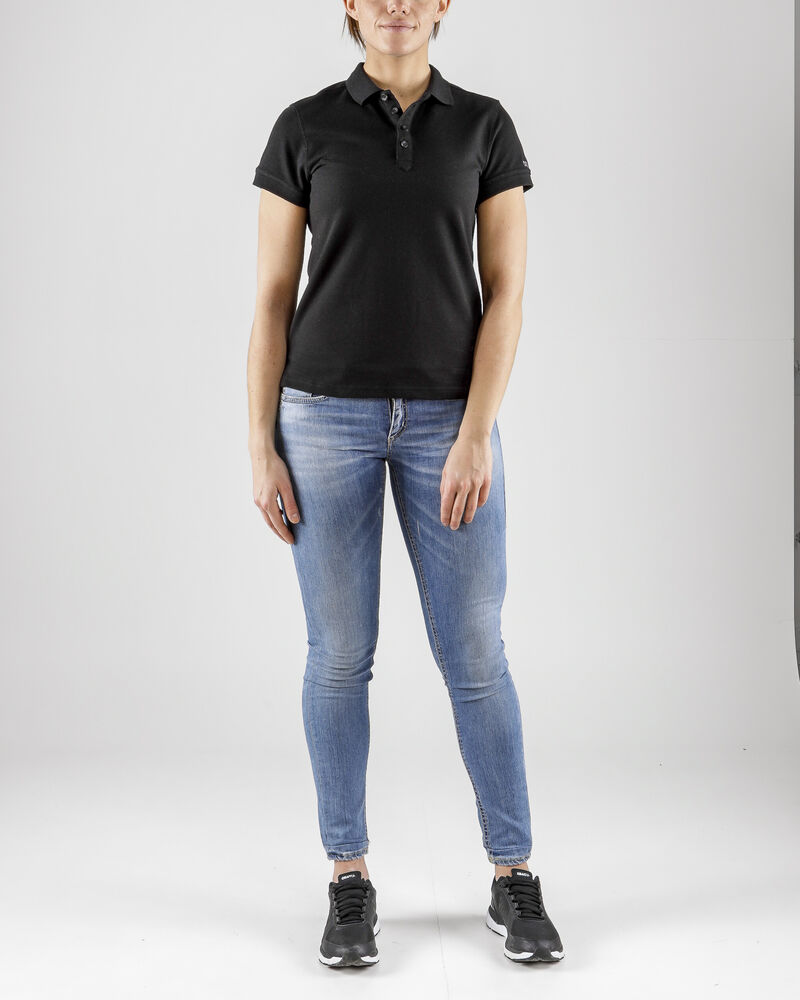 Craft Casual Polo Pique W - Black AW25 [999000] / XS