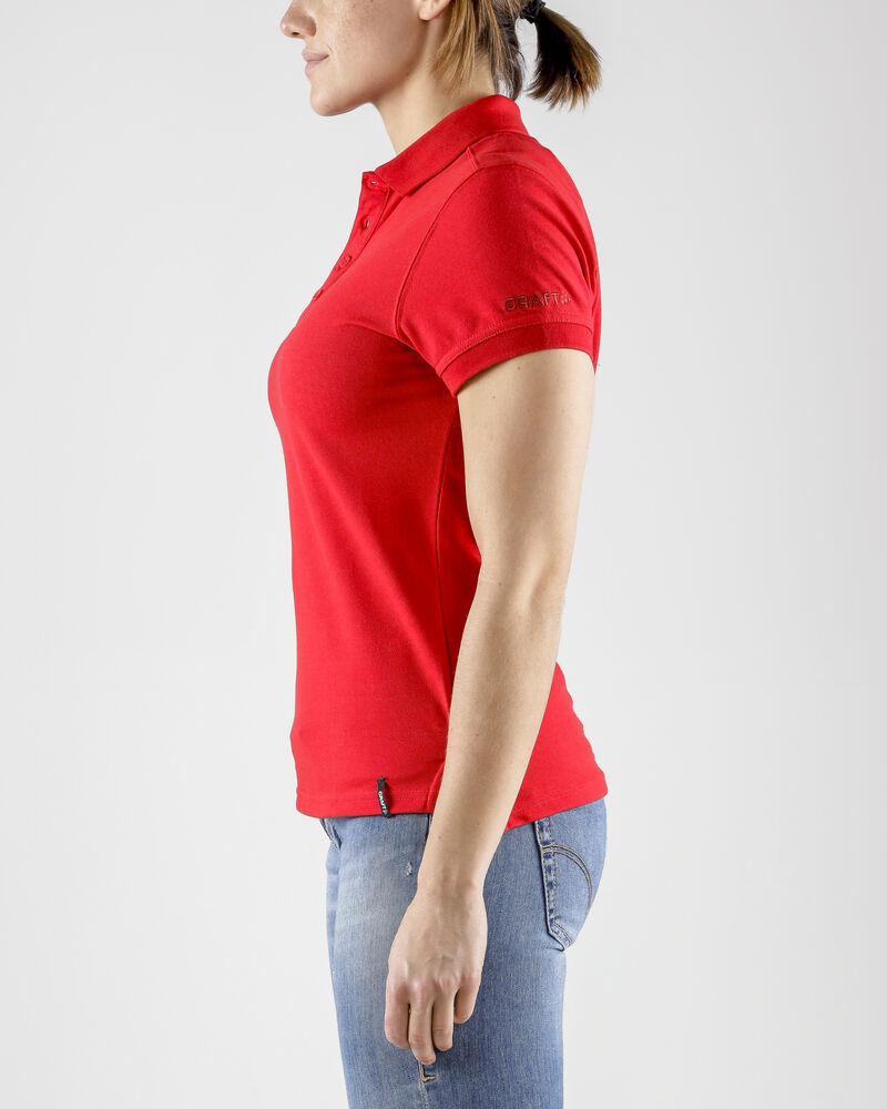 Craft Casual Polo Pique W - BRIGHT RED [430000] / XS