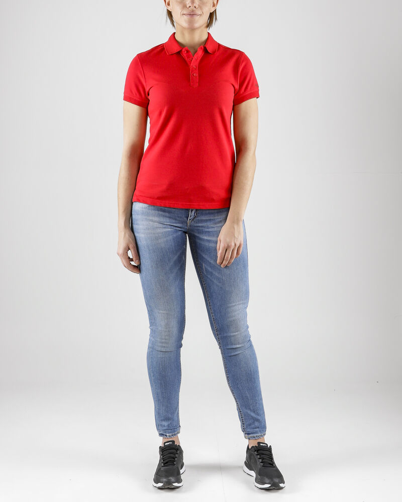 Craft Casual Polo Pique W - BRIGHT RED [430000] / XS