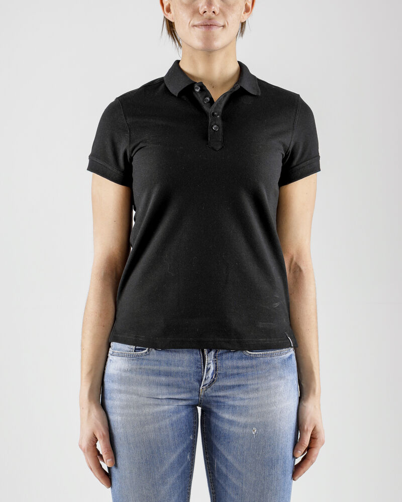 Craft Casual Polo Pique W - Black AW25 [999000] / XS