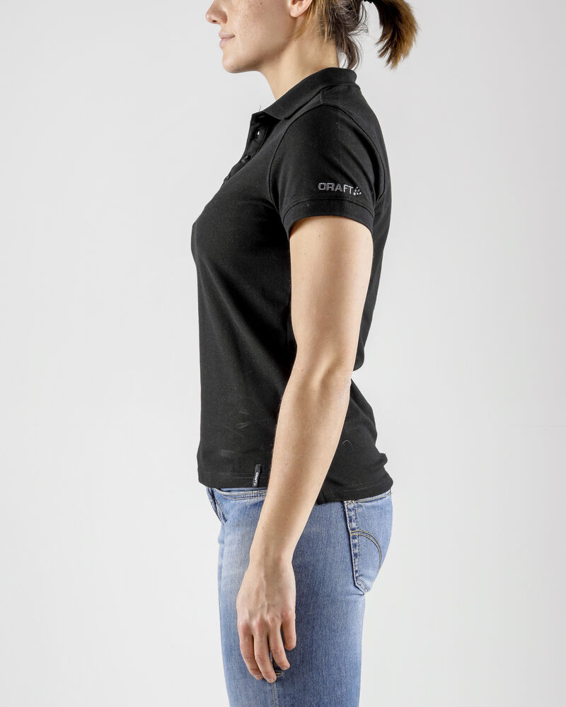 Craft Casual Polo Pique W - Black AW25 [999000] / XS