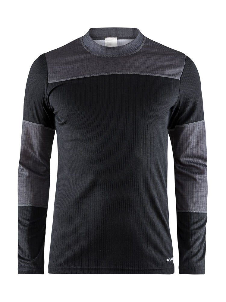 Craft Baselayer Set M - BLACK-DK GREY MELANGE [999975] / XS