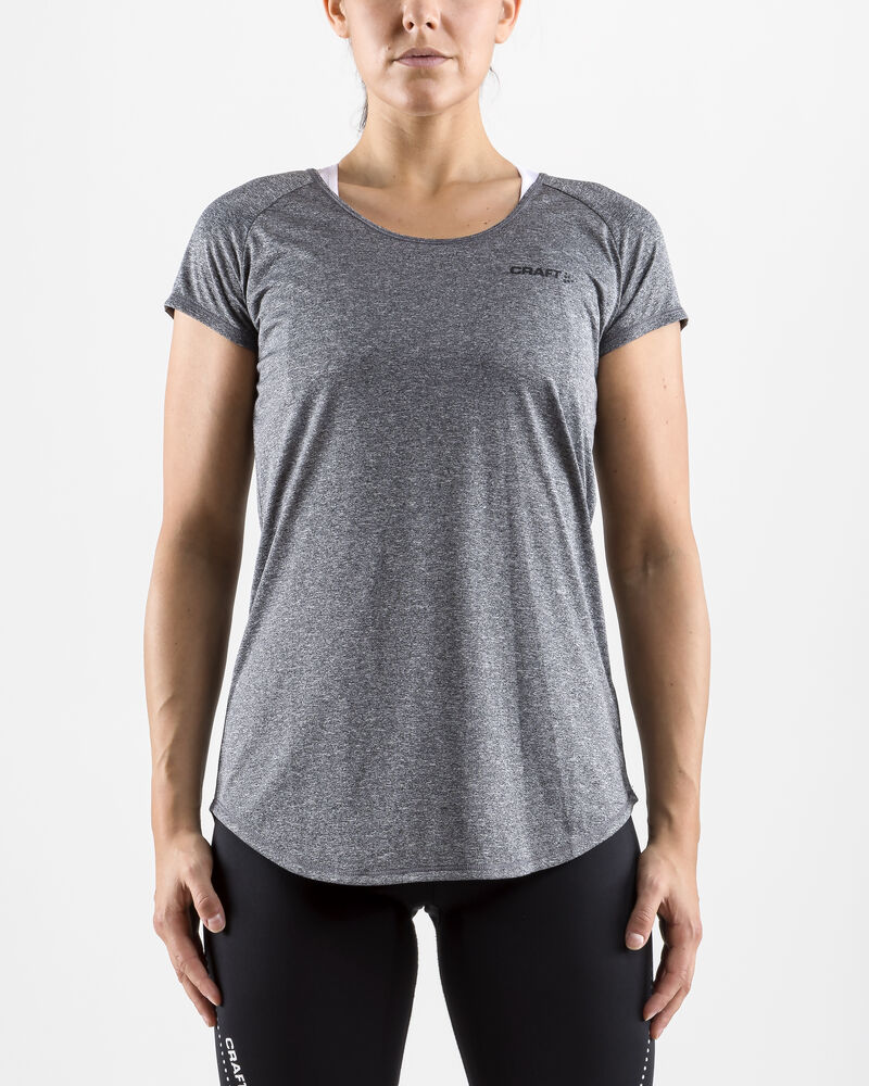 Craft Eaze SS Melange Tee W - BLACK MELANGE [998000] / XS