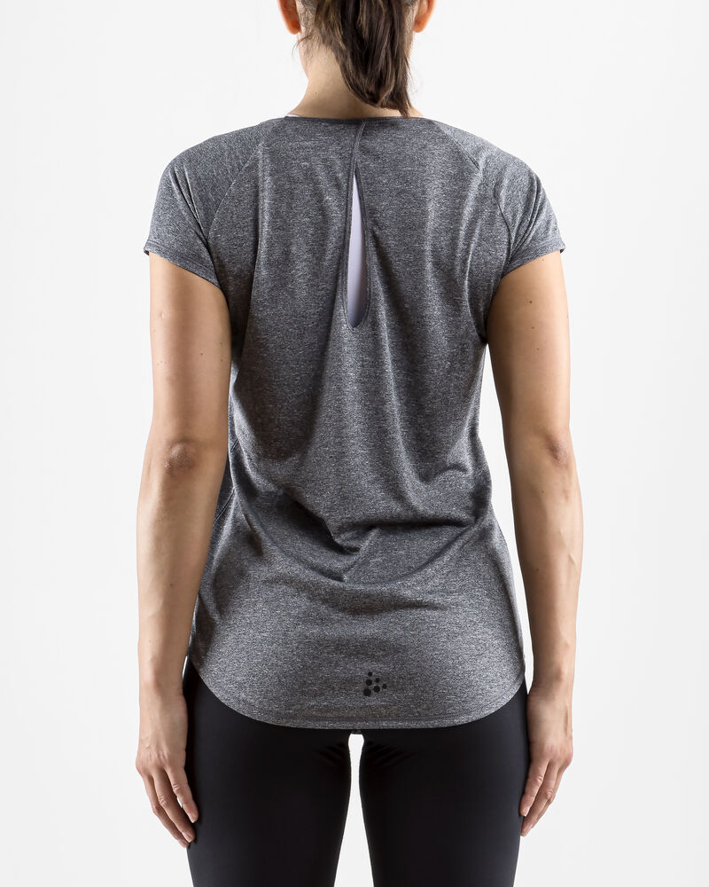 Craft Eaze SS Melange Tee W - BLACK MELANGE [998000] / XS