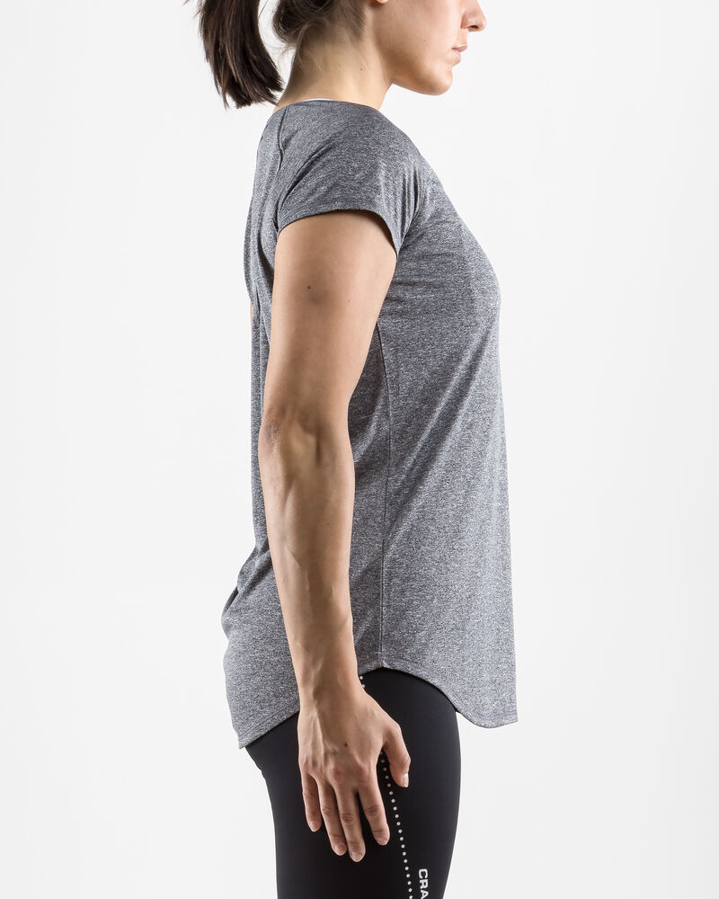 Craft Eaze SS Melange Tee W - BLACK MELANGE [998000] / XS