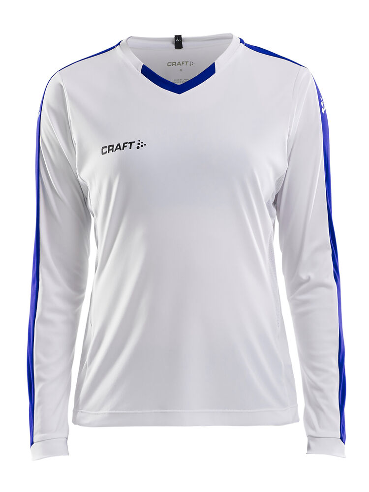 Progress Jersey Contrast LS W, vit/club cobolt från Craft