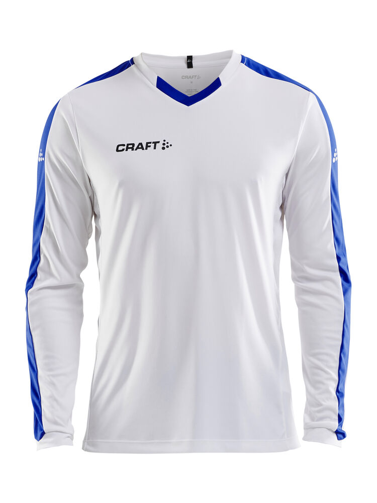 Progress Jersey Contrast LS M från Craft i Vit/Club cobolt
