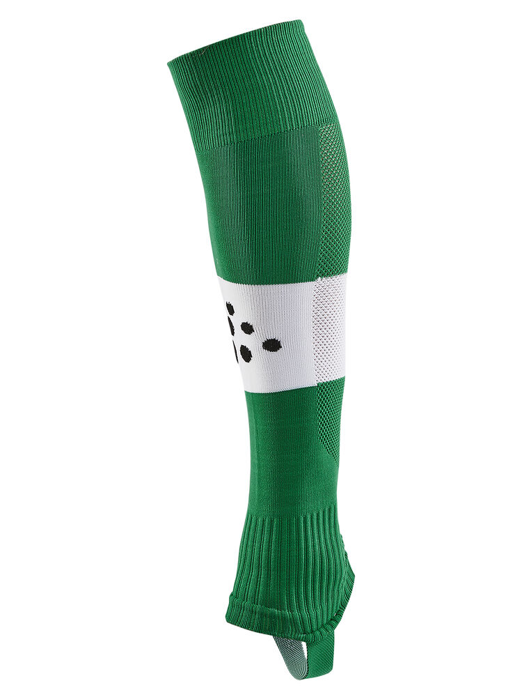 Craft Pro Control Stripe W-O Foot Socks Jr - Team Green-White [651900] / Onesize