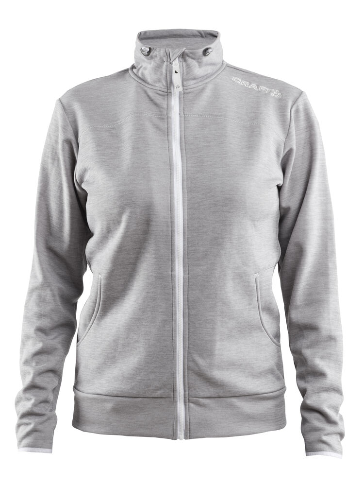 Leisure Jacket W från Craft i Grey melange/Vit