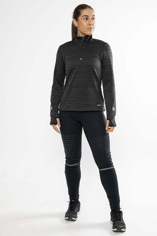 Craft Grid Halfzip W - BLACK MELANGE [998000] / XS
