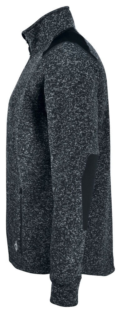 Projob 3318 KRAFTIGT STRIKKET FLEECEJAKKE - Black/Yellow [99] / XS