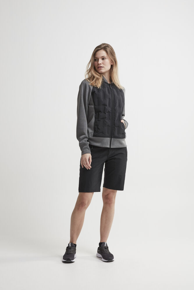 Craft Hybrid jacket W - DK GREY MELANGE-BLACK [975999] / XS
