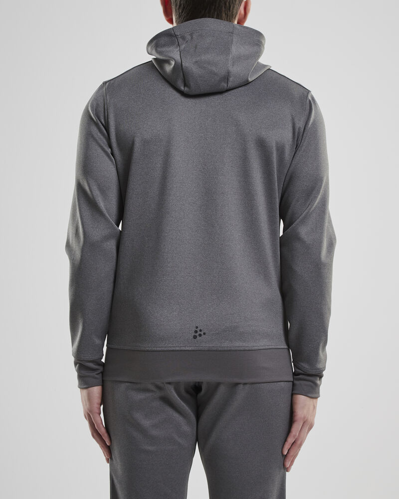 Craft Noble Full Zip Hood M - Darkgrey melange [2975] / S