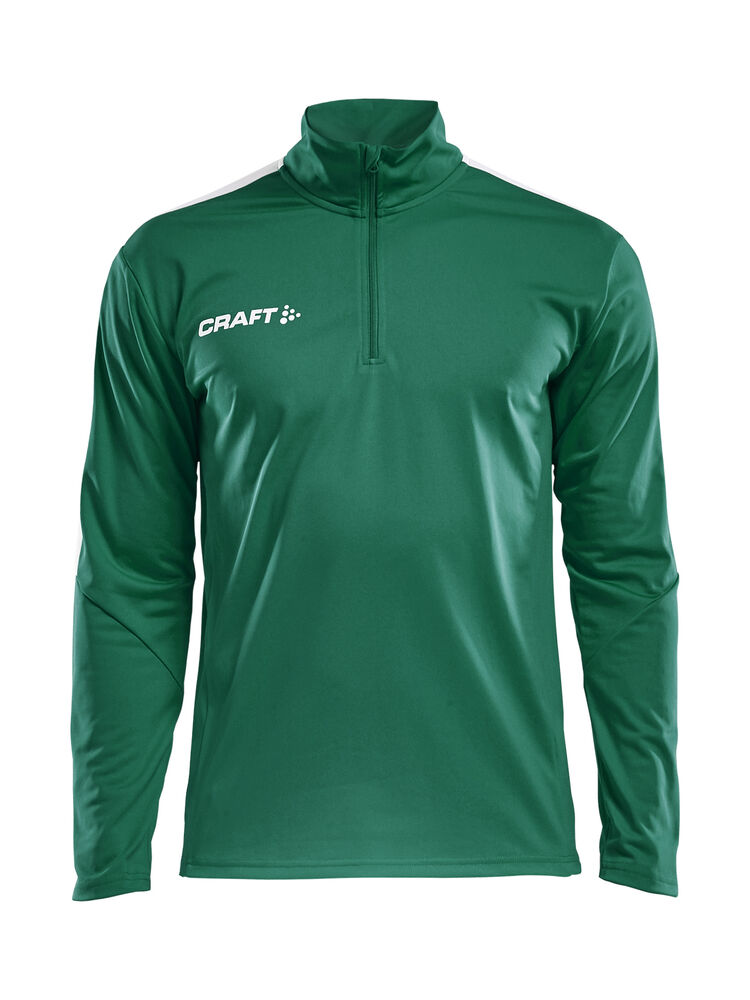 Progress Halfzip Ls Tee M från Craft i Team green