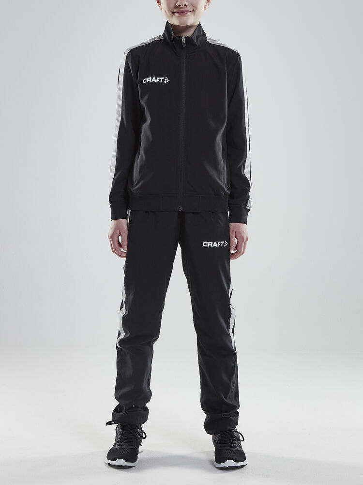 Craft Pro Control Woven Pants Jr - Black/White AW25 [999900] / 122/128