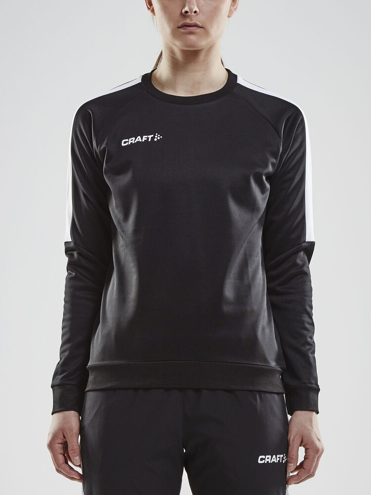 Craft Progress R-Neck Sweater W - Black/White AW25 [999900] / XS