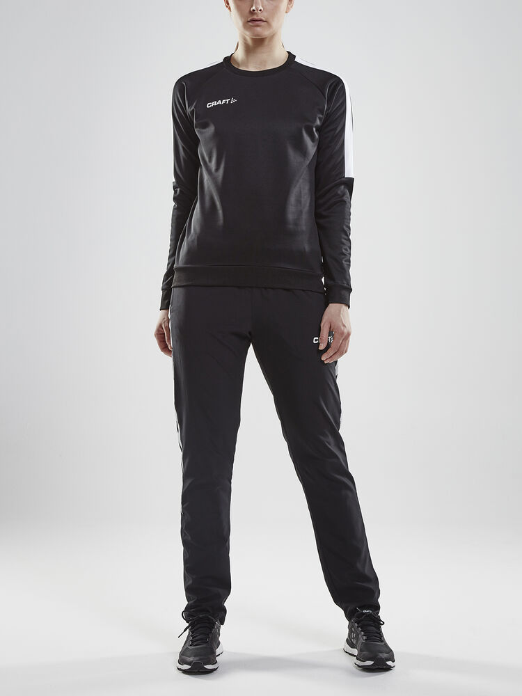 Craft Progress R-Neck Sweater W - Black/White AW25 [999900] / XS