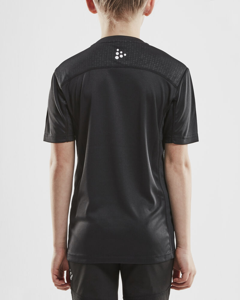 Craft Rush SS Tee Jr - Black AW25 [999000] / 110/116