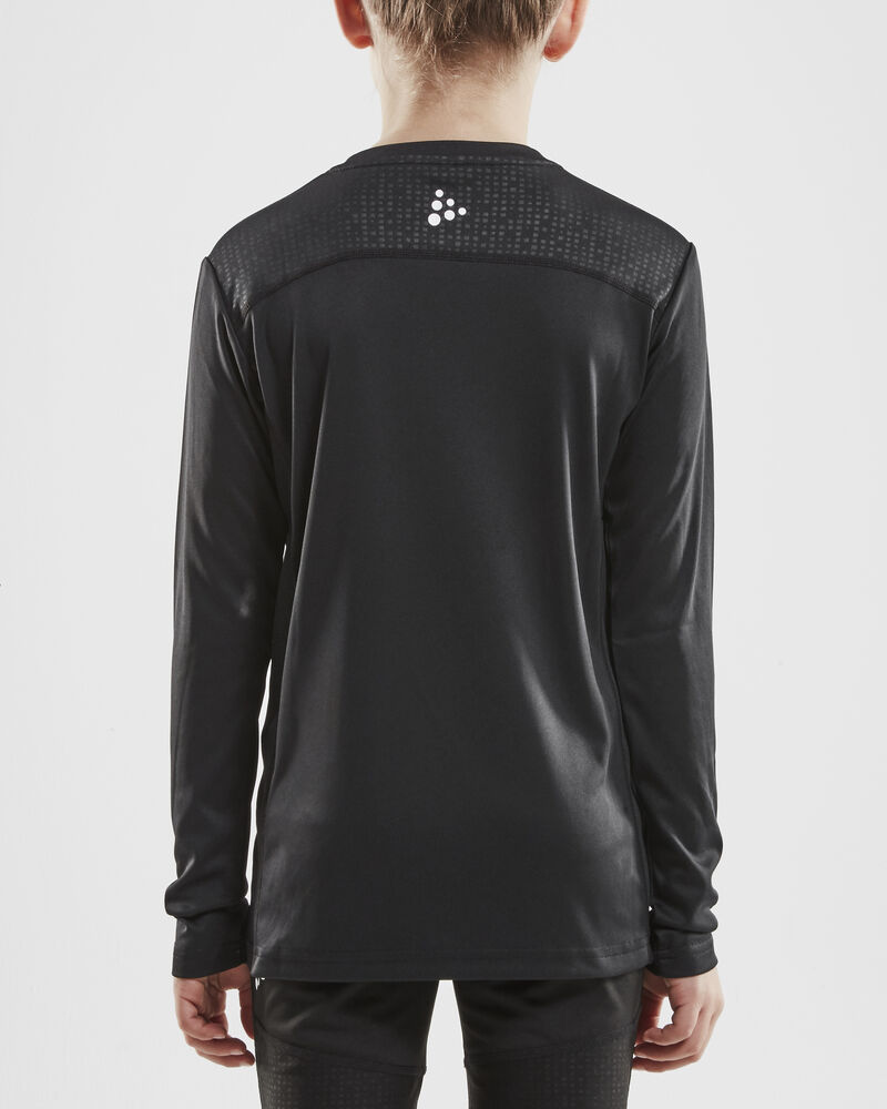 Craft Rush LS Tee Jr - Black AW25 [999000] / 110/116