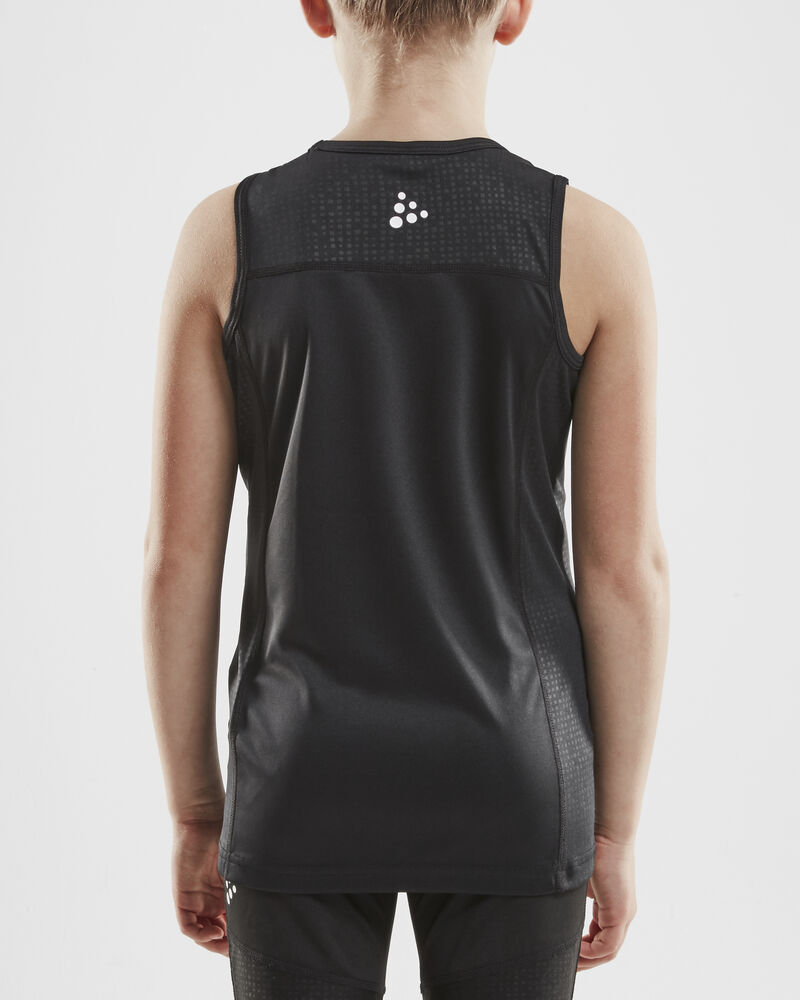 Craft Rush Singlet Jr - Black AW25 [999000] / 110/116
