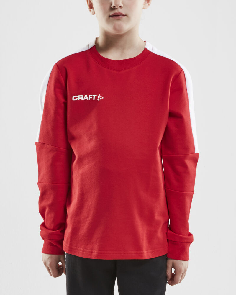 Craft Progress GK Sweatshirt Jr - BRIGHT RED-WHITE [430900] / 122/128