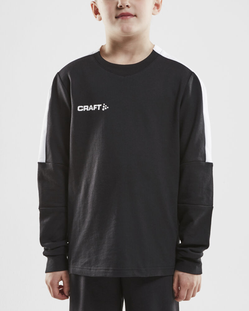 Craft Progress GK Sweatshirt Jr - Black/White AW25 [999900] / 122/128