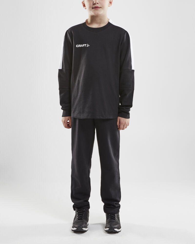 Craft Progress GK Sweatshirt Jr - Black/White AW25 [999900] / 122/128