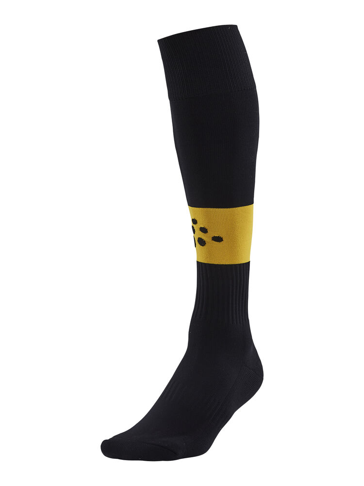 Squad Sock Contrast från Craft i Svart/Sweden yellow