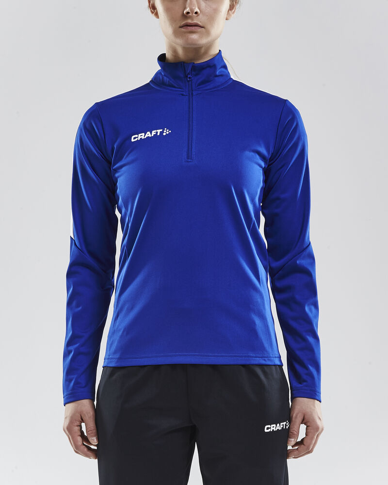 Craft Progress Halfzip Ls Tee W - Club Cobolt [1346] / XS