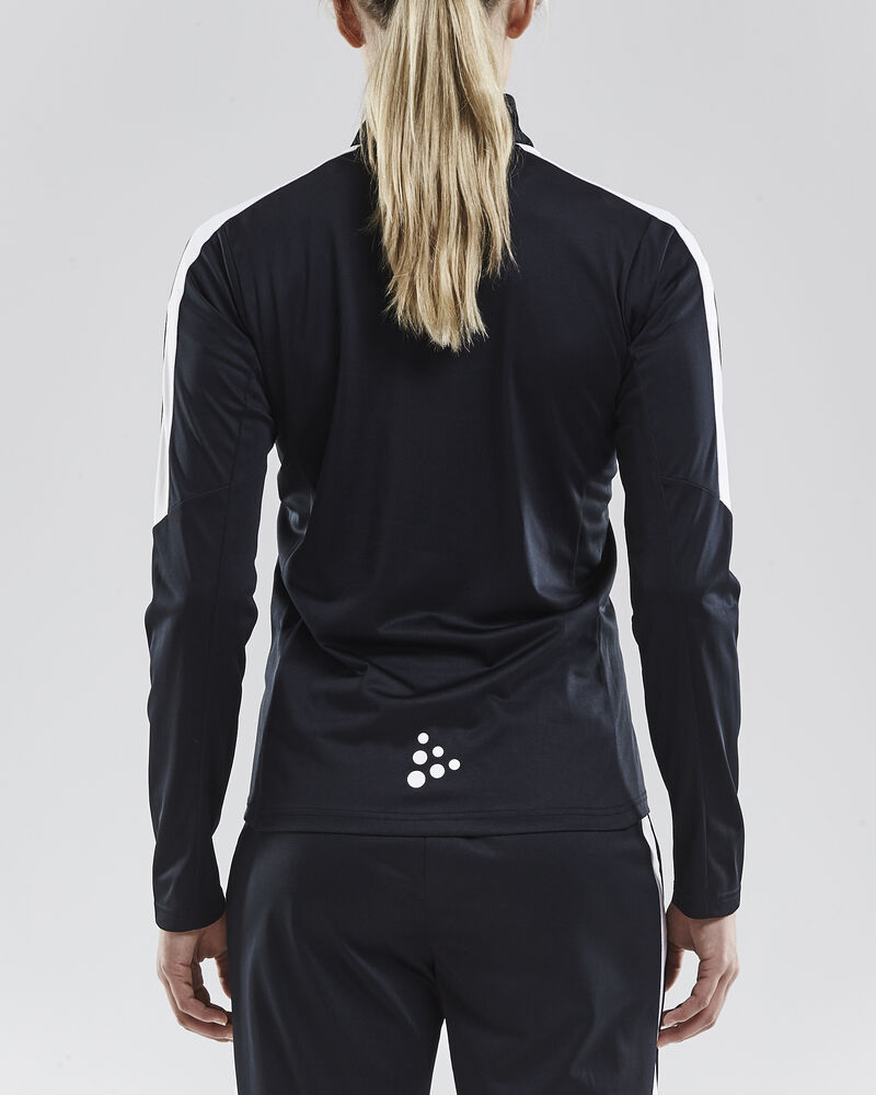 Craft Progress Halfzip Ls Tee W - Black/White [9900] / XS