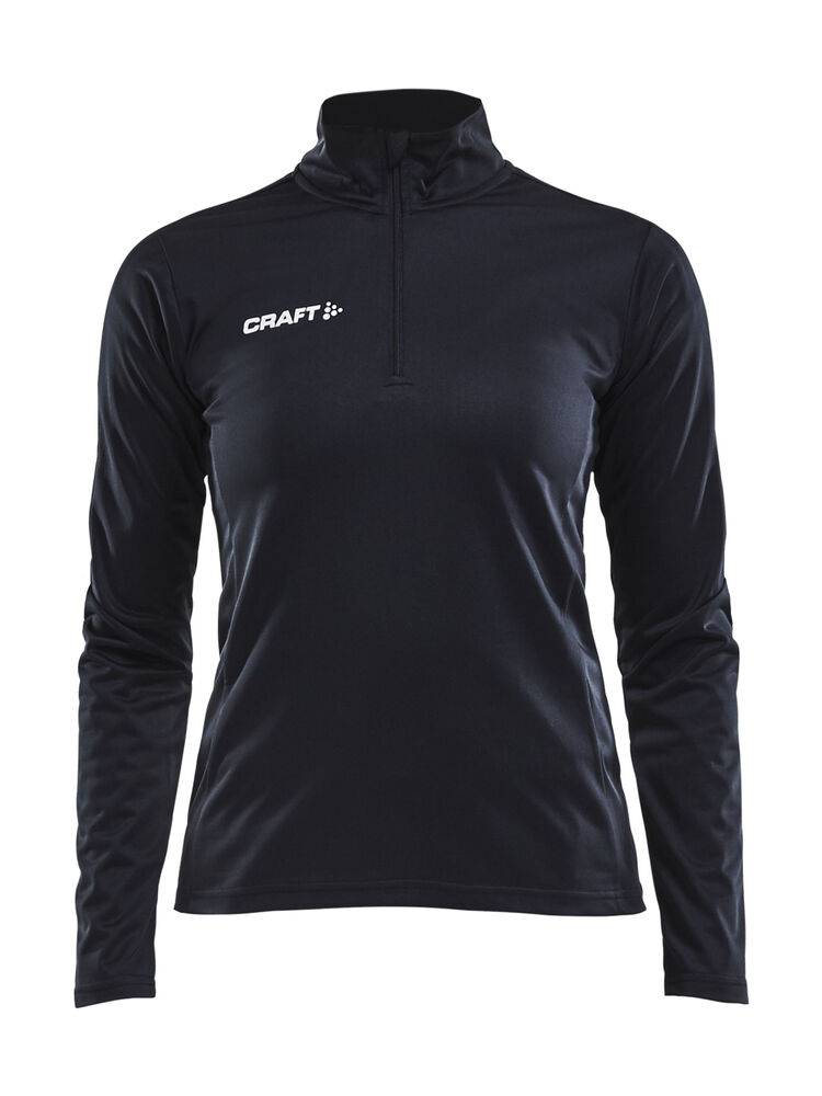 Craft Progress Halfzip Ls Tee W - Black/White [9900] / XS
