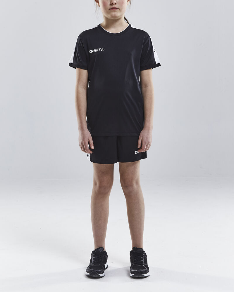 Craft Progress Practise Tee Jr - Black/White [9900] / 122/128