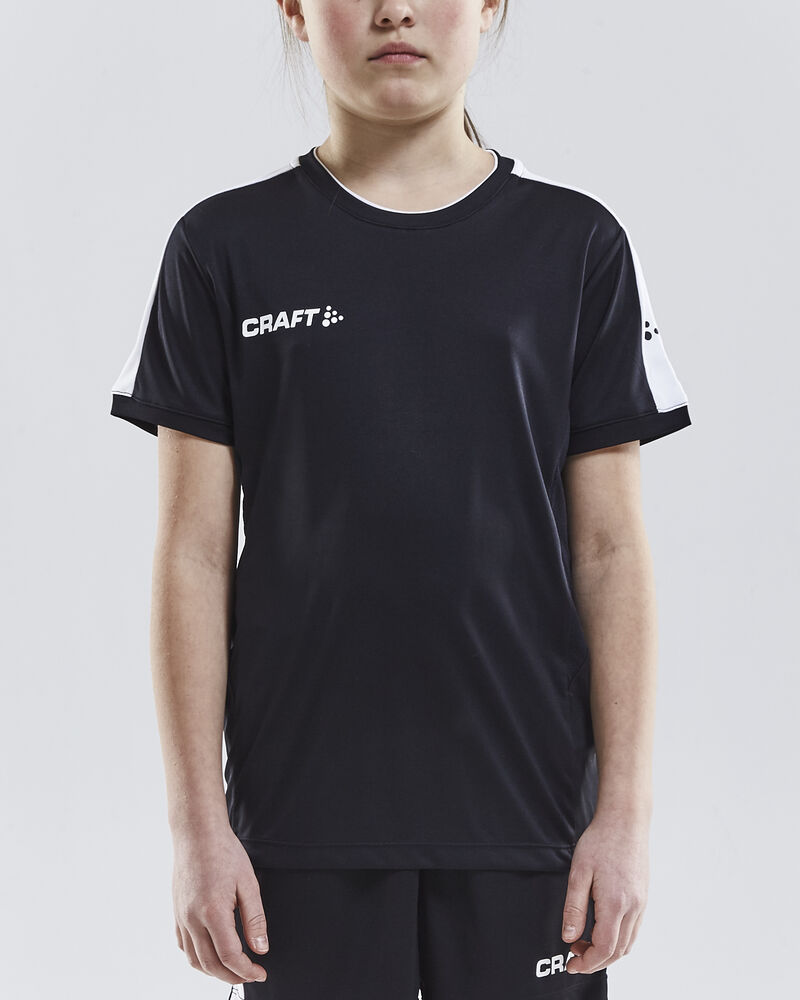 Craft Progress Practise Tee Jr - Black/White [9900] / 122/128