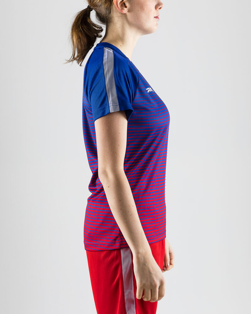 Craft Pro Control Stripe Jersey W - Club Cobolt/Bright Red [346430] / XS