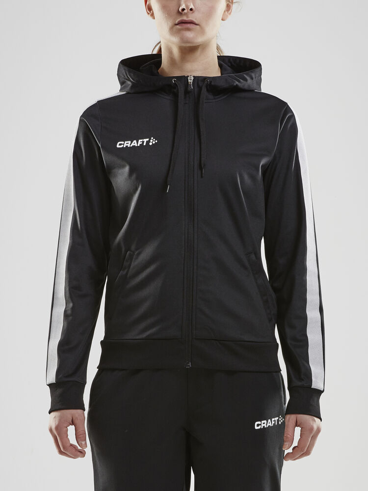 Craft Pro Control Hood Jacket W - Black/White AW25 [999900] / XS