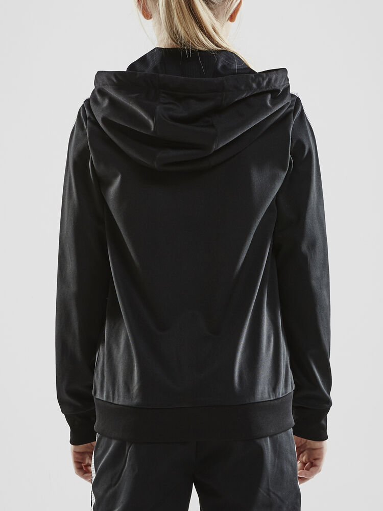 Craft Pro Control Hood Jacket Jr - Black/White AW25 [999900] / 122/128