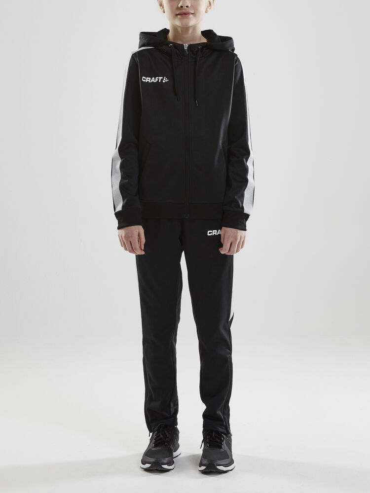 Craft Pro Control Hood Jacket Jr - Black/White AW25 [999900] / 122/128
