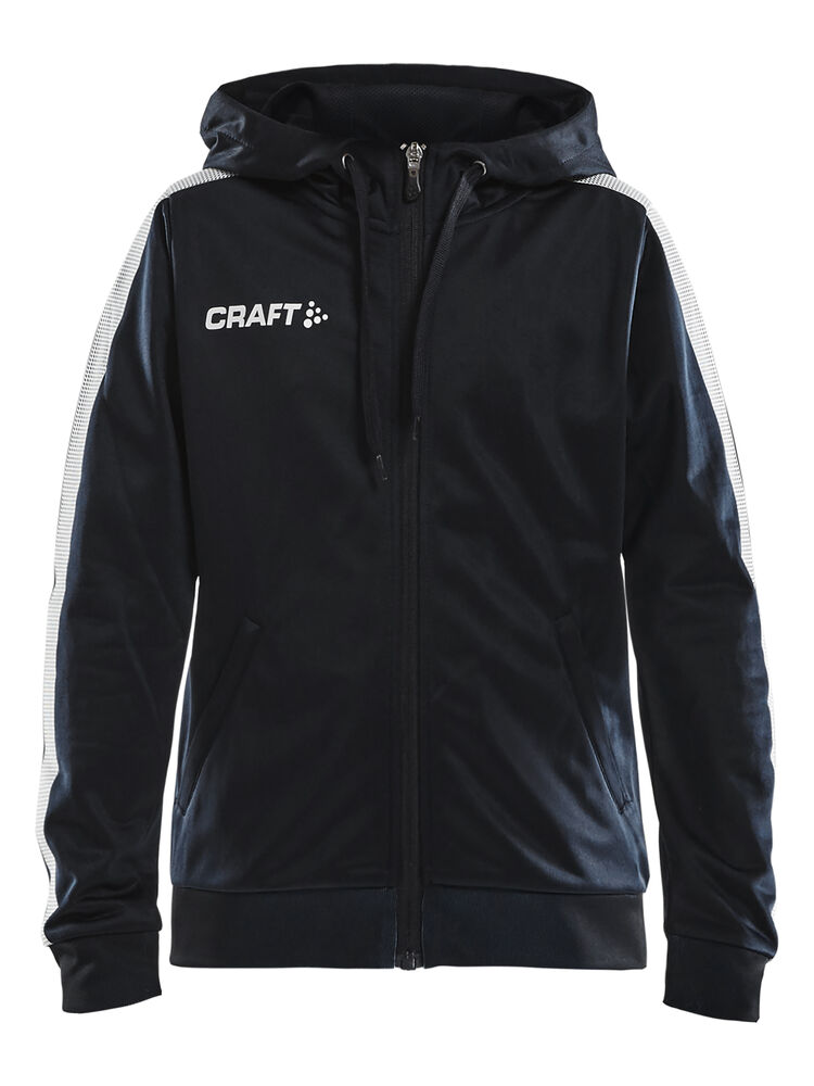 Craft Pro Control Hood Jacket Jr - Black/White AW25 [999900] / 122/128